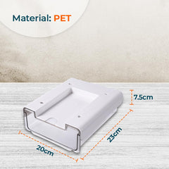 Kuber Industries Bottom Layer Large Drawer Storage Box|Plastic Cabinet Box For Storage|White