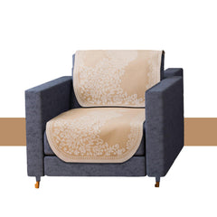 Heart Home Sofa Cover | Net Sofa Slipcover Set | Sofa Cover for Living Room | Sofa Slip Cover for Hall | 5-Seater Sofa Cover for Home Decor | Sofa Cover Set | Peacock-Design | 10 Piece | Maroon