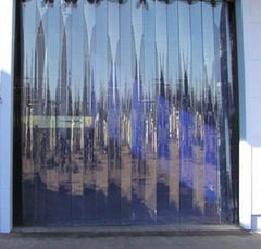 Kuber Industries PVC 8 Feet 1 MM Transparent 6 Strips AC Curtain -CTKTC029086