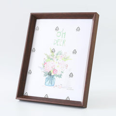 Kuber Industries Photo Frame For Home Décor|Use Horizontal & Vertical|Crystal Clear Glass|Perfect For Home, Office And Shop "21.8x26.9CM"-Pack of 6 (Brown)