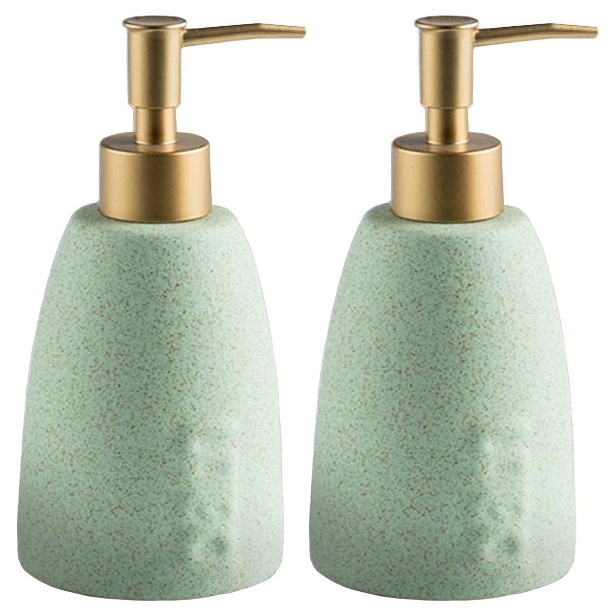 Kuber Industries Liquid Soap Dispenser | Handwash Soap Dispenser | Soap Dispenser for Wash Basin | Shampoo Dispenser Bottle | Bathroom Dispenser Bottle | ZX044GN | Pack of 2 | 320 ml | Green