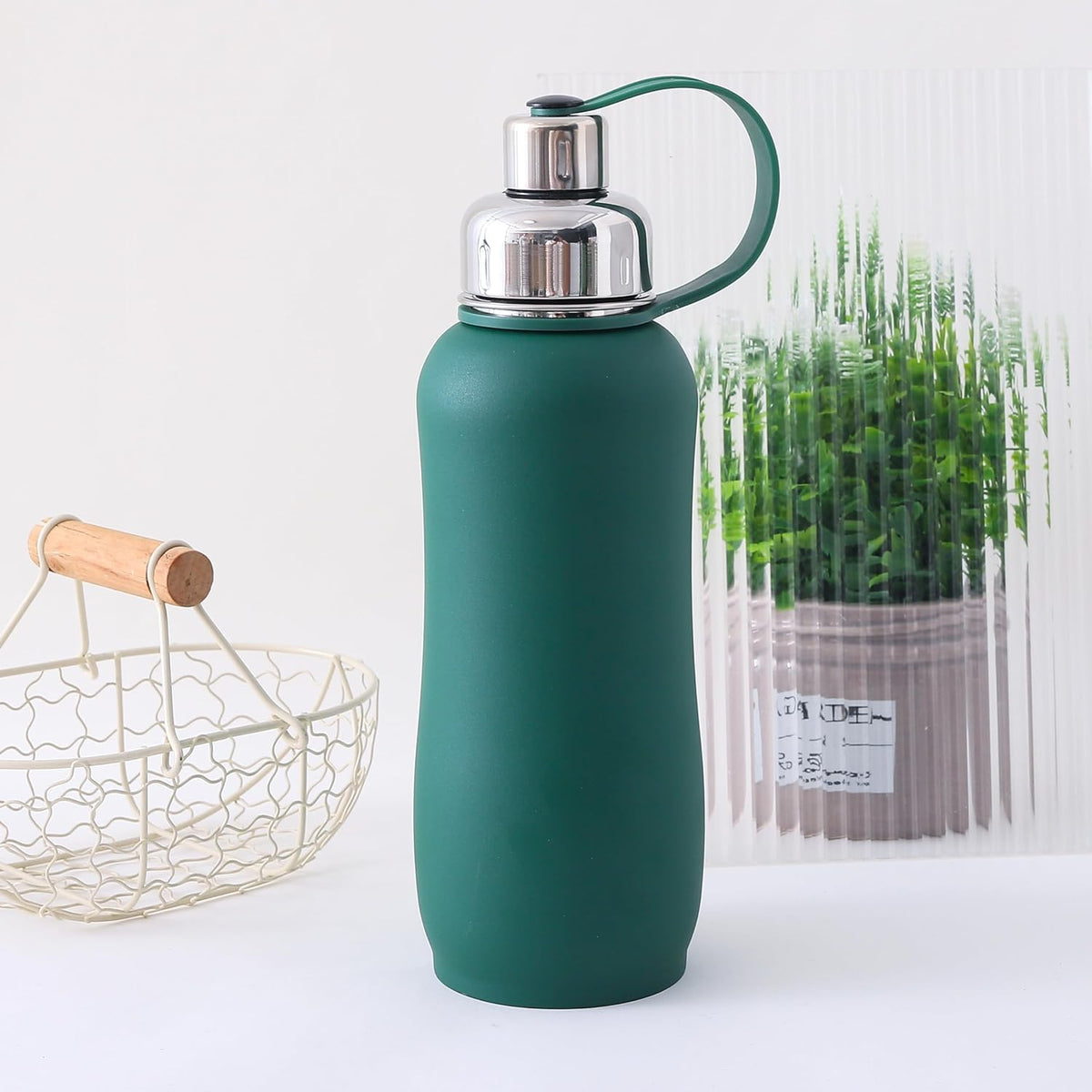 Heart Home Vacuum Insulated Water Bottle| Stainless Steel Sipper Water Bottle | Hot & Cold Water Bottle | Leakproof, BPA Free, Rustproof | 750 ML | Green