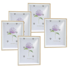 Kuber Industries Photo Frame For Home Décor|Use Horizontal & Vertical|Crystal Clear Glass|Perfect For Home, Office And Shop "16.7x21.8CM"-Pack of 5 (Natural)