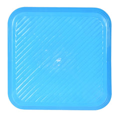 Heart Home Portable,Lightweight, Comfortable Plastic Seating Stool/Patla, Pack of 2 (Blue)