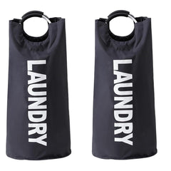 Kuber Industries Laundry Basket For Clothes|Foldable Laundry Hamper|Basket For Toys, Dirty clothes, Storage "60 LTR"-Pack of 2 (Grey)