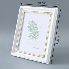 Kuber Industries Photo Frame For Home Décor|Use Horizontal & Vertical|Crystal Clear Glass|Perfect For Home, Office And Shop "16.7x21.8CM"-Pack of 2 (White)