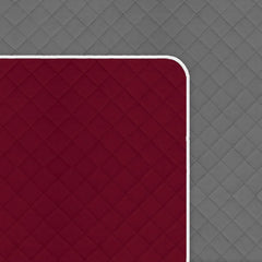 Kuber Industries Both Sided 3+1 Seater Sofa Cover|Polyester Check Design Couch Cover|Non-Slip Stretchy Sofa Slipcovers (Maroon & Gray)