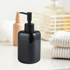 Urbane Home Liquid Soap Dispenser | Handwash Soap Dispenser | Soap Dispenser for Wash Basin | Shampoo Dispenser Bottle | Bathroom Dispenser Bottle | 300 ML | Black