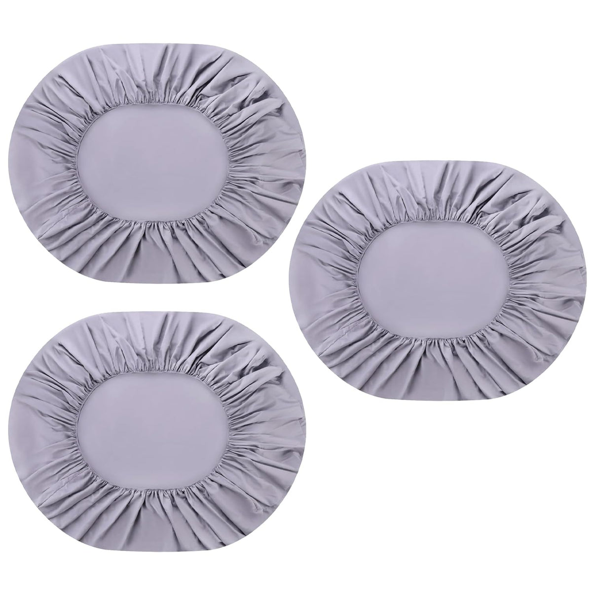 Kuber Industries Double Bed Mattress ProtectorBed Protecter With Elastic "150x200" CM-Pack of 3 (Grey)