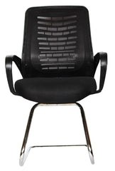 Kuber Industries Ergonomic Revolving Office Chairs for Work From Home | Comes with Armrest Support | Comfy Chair for Students | Work Chair for Office Executives Staff | Black