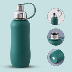 Heart Home Vacuum Insulated Water Bottle| Stainless Steel Sipper Water Bottle | Hot & Cold Water Bottle | Leakproof, BPA Free, Rustproof | 750 ML | Green