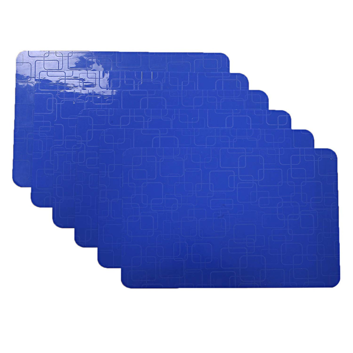 Kuber Industries Plate Design PVC 6 Pieces Refrigerator Drawer Mats (Purple), CTKTC13762, Standard