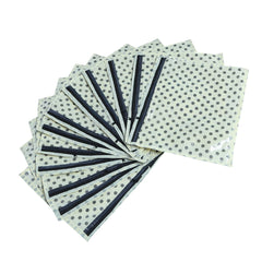 Kuber Industries 12 Piece Polka Dots Non Woven Saree Cover Set, Cream