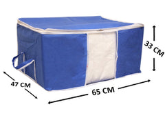 Kuber Industries Non Woven Rectangular Underbed Storage Organiser (Extra Large, Royal Blue) - CTSN051