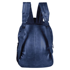 Kuber Industries Disney Mickey School Bag for Kids|Stylish Backpacks for Kids|Leather Waterproof Shoulder Straps Bag for College|Travel (Blue)