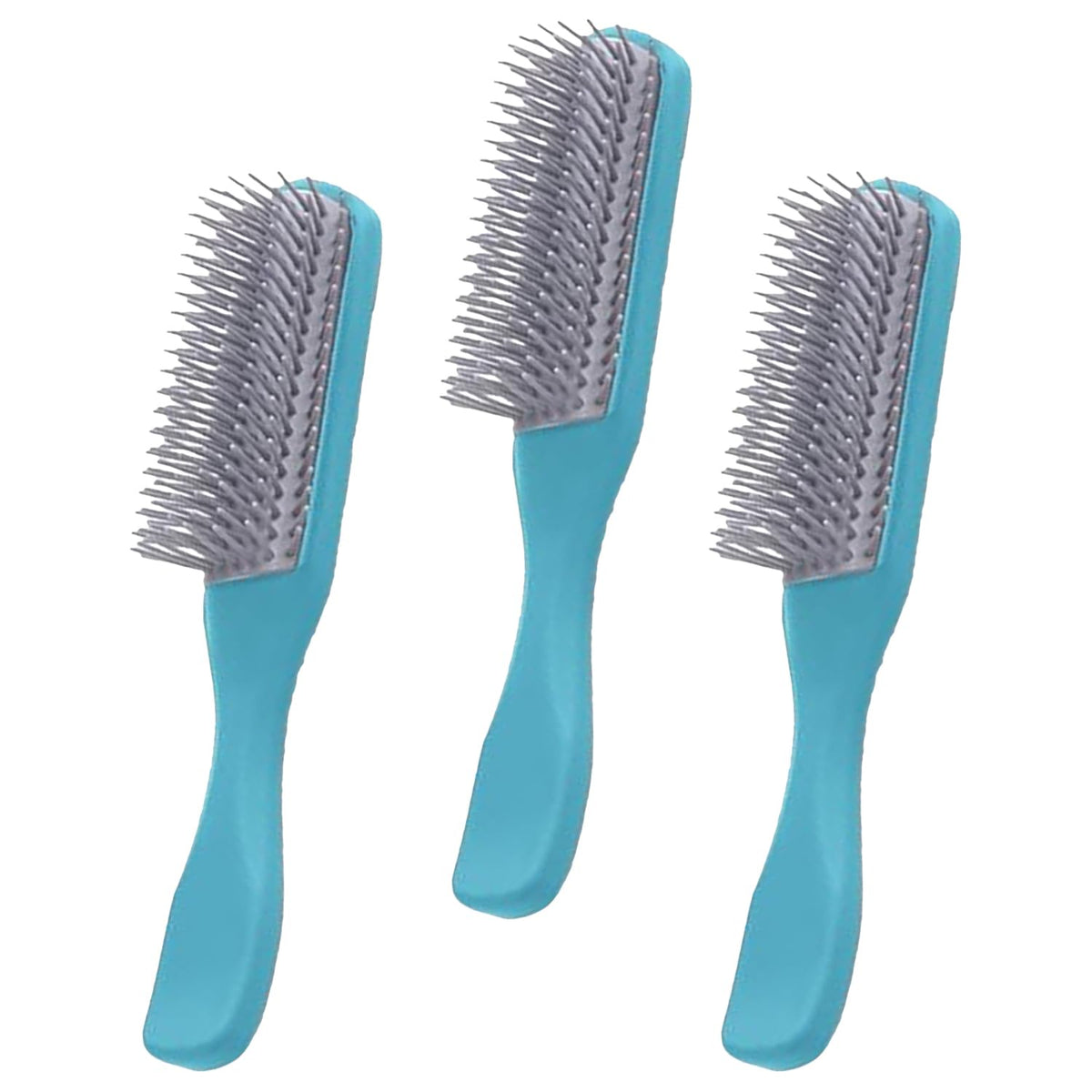 Kuber Industries Hair Brush | Bristles Brush | Hair Brush with Paddle | Brush for Curly wavy Hairs | Suitable For All Hair Types | Hair Brush Styling Hair | Pack of 2 | C19BLE | Blue