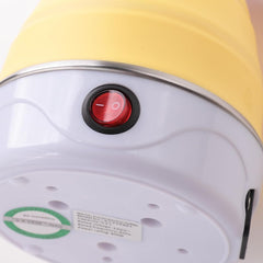 Homestic Foldable Electric Kettle 600 ML | Silicone Body With 304-Stainless Steel Base | Leak Proof Design | Multipurpose Portable Electric Kettle for Travel, Office & Home | 600W | Yellow