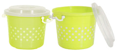 Kuber Industries CTKTC034761 Plastic Container - 6L, 2 Pcs, Blue