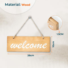 Kuber Industries Door Decor Panel|Wall Hanging Wooden Frame Board-Pack of 2 (Light Brown)