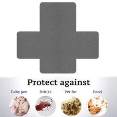 Kuber Industries Both Sided 3+1 Seater Sofa Cover|Polyester Check Design Couch Cover|Non-Slip Stretchy Sofa Slipcovers (Maroon & Gray)