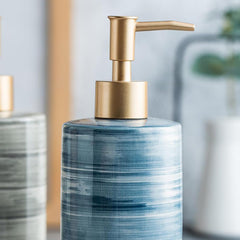 Heart Home Liquid Soap Dispenser | Handwash Soap Dispenser | Soap Dispenser for Wash Basin | Shampoo Dispenser Bottle | Bathroom Dispenser Bottle | 350 ML | Blue