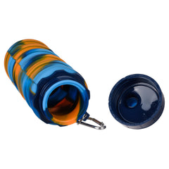 Heart Home Water Bottle | Silicone School Water Bottle | Expandable Water Bottle | Folding Water Bottle | Gym Water Bottle | Sports Water Bottle | 500 ML | Blue