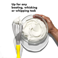 Kuber Industries Hand Blender|Handheld Stainless-Steel Wire Whisk Perfect for Blending, Whisking, Beating, Stirring,Pack of 3 (Yellow)