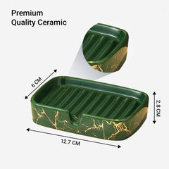 Kuber Industries Soap Holder | Handwash Soap Dispenser | Soap Dispenser for Wash Basin | Soap Dispenser Case | Bathroom Dispenser Case | 9 Piece | Pack of 3 | JY00173GN | Green