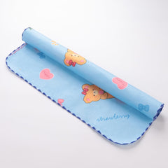 Kuber Industries Baby Waterproof matBed Protecter "50 x 70" CM-Pack of 2 (Blue)