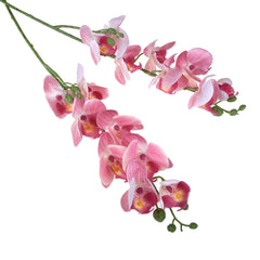 Heart Home Flowers Orchid | Artificial Flower Orchid | Flower Orchid for Vase Pot | Artificial Flower for Home Décor | Orchids Artificial Flower for Vase | Pack of 6 | Pink