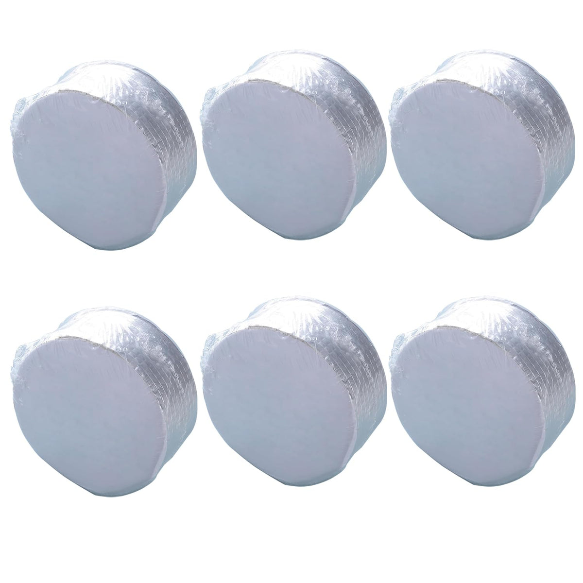 Kuber Industries Multipurpose Strong adhesive Duct Tape-Pack of 6 (White)