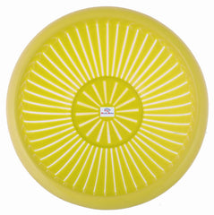 Heart Home Multifunctional Plastic Drain Strainer, Colander, Washing Basket for Home Kitchen Supplies - Pack of 2 (Green)-50HH01863