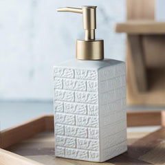Kuber Industries Liquid Soap Dispenser | Handwash Soap Dispenser | Soap Dispenser for Wash Basin | Shampoo Dispenser Bottle | Bathroom Dispenser Bottle | 350 ML | White