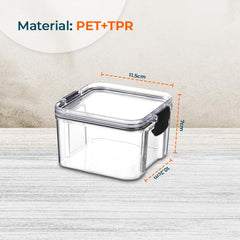 Kuber Industries Extra Large Refrigerator Storage Crisper/Fridge Container with Airtight Lid-Pack of 3 (Transparent)