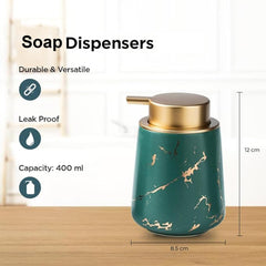 Homestic Liquid Soap Dispenser | Handwash Soap Dispenser | Soap Dispenser for Wash Basin | Shampoo Dispenser Bottle | Bathroom Dispenser Bottle | ZX010BK | 400 ml | Black