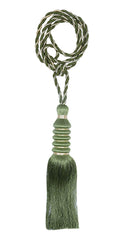 Kuber Industries Polyester 2 Pieces Curtain Tie Back Tassel Set (Green) -CTKTC12856 (CTKTC012856)