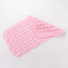 Homestic Bath Mat | PVC Bathroom Mat | Shower Bath Mat | Floor Tub Mat | Bathroom Mud Mat | Anti-Skid Shower Bathroom Mat | M-YSD-35C | Pink