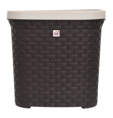 Fun Homes Plastic Open Dustbin, Garbage Bin, Trash Can, Waste Bin, 7 Litre (Brown)-47FH0715