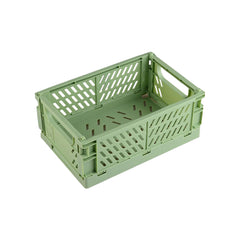 Kuber Industries (Set of 2) Small & Rugged Plastic Basket for Storage - For Kitchen, Makeup, Toiletries & Bathroom Items - Green