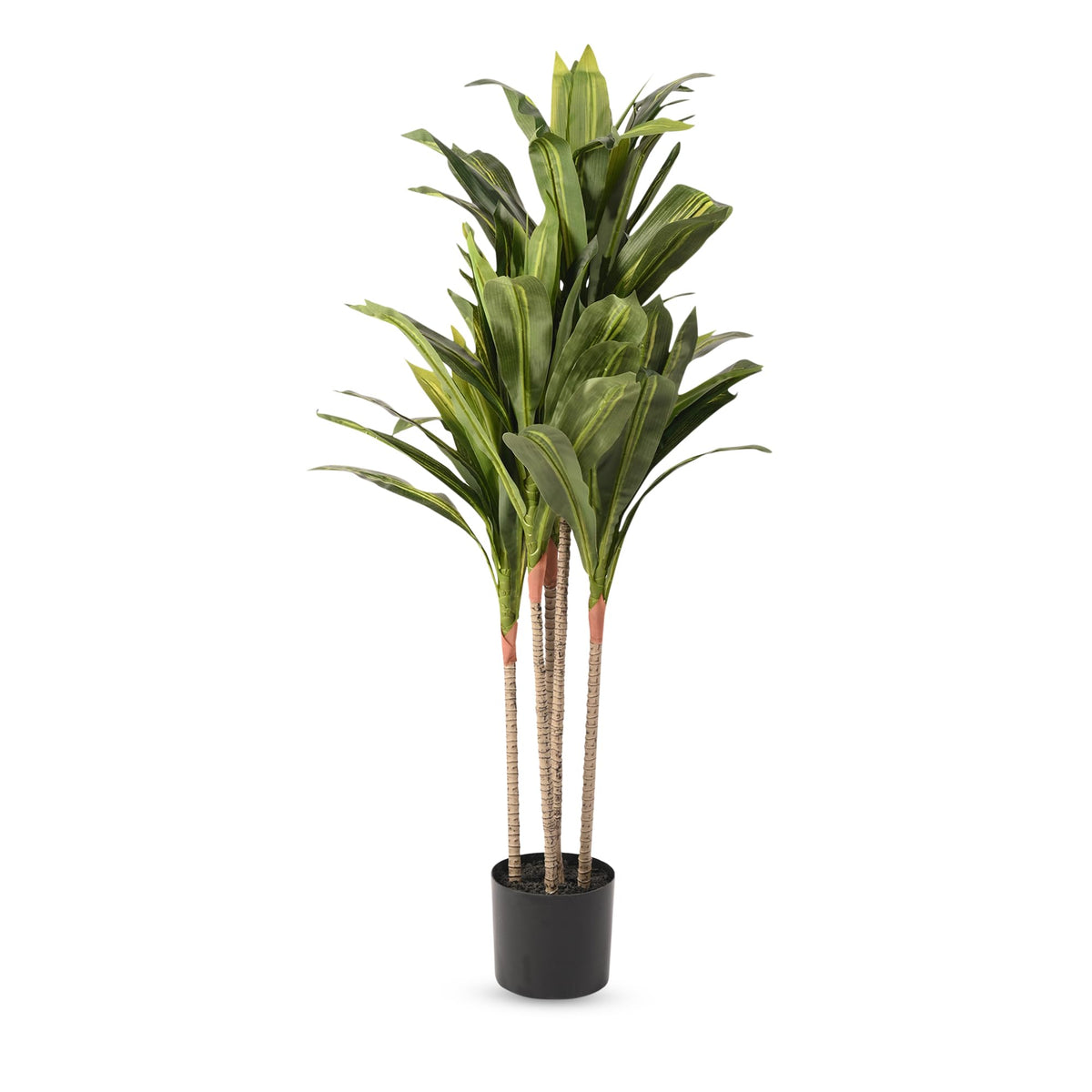 Urbane Home Corn Artificial Tree | Faux Tree with Pot | 120 CM Tall Planter |Plant for Home Decor | Evergreen Artificial Silk Tree | Plastic | FH-BXT120 | Green