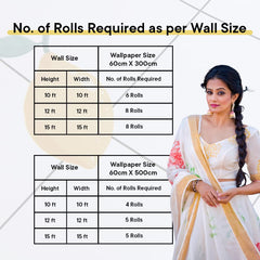 Kuber Industries PET Wallpaper for Walls Kitchen and Kids’ Room I Self-Adhesive, Oilproof, Heat Resistant and Waterproof I DIY Floral Design Wall Sticker I Pack of 1 Roll, 60cmx300cm