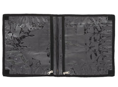 Kuber Industries Dot Printed Cotton Garments Storage Bag For Undergarments Lingerie Innerwear: Socks: Dipper With 2 Tranasparent Compartment (Black) -45KM034