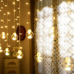 Kuber Industries Diwali Lights | Diwali String Light for Décor | Lights for Christmas | Lights for Navratri | Lights for Party | Lights for Indoor & Outdoor | Bulb Curtain Light 66 | Warm White