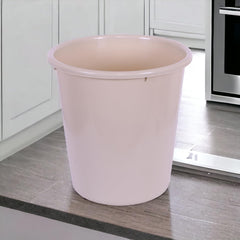 Heart Home Plastic Open Dustbin, Trash Bin, Garbage Bin, Waste Bin, 5Ltr.- Pack of 4 (Black & Pink)-47HH01068