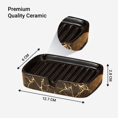 Kuber Industries Soap Holder | Handwash Soap Dispenser | Soap Dispenser for Wash Basin | Soap Dispenser Case | Bathroom Dispenser Case | 9 Piece | Pack of 3 | JY00173BK | Black