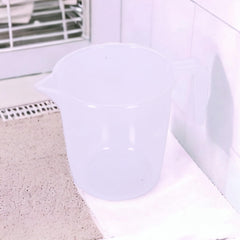Kuber Industries Bathroom Mug | Plastic Bath Mug for Bathroom | Bath Mug | Mug for Bathroom | Mug for Toilet | Washroom Jug | 111 Bath Mug | 1 LTR | Pack of 6 | Transparent