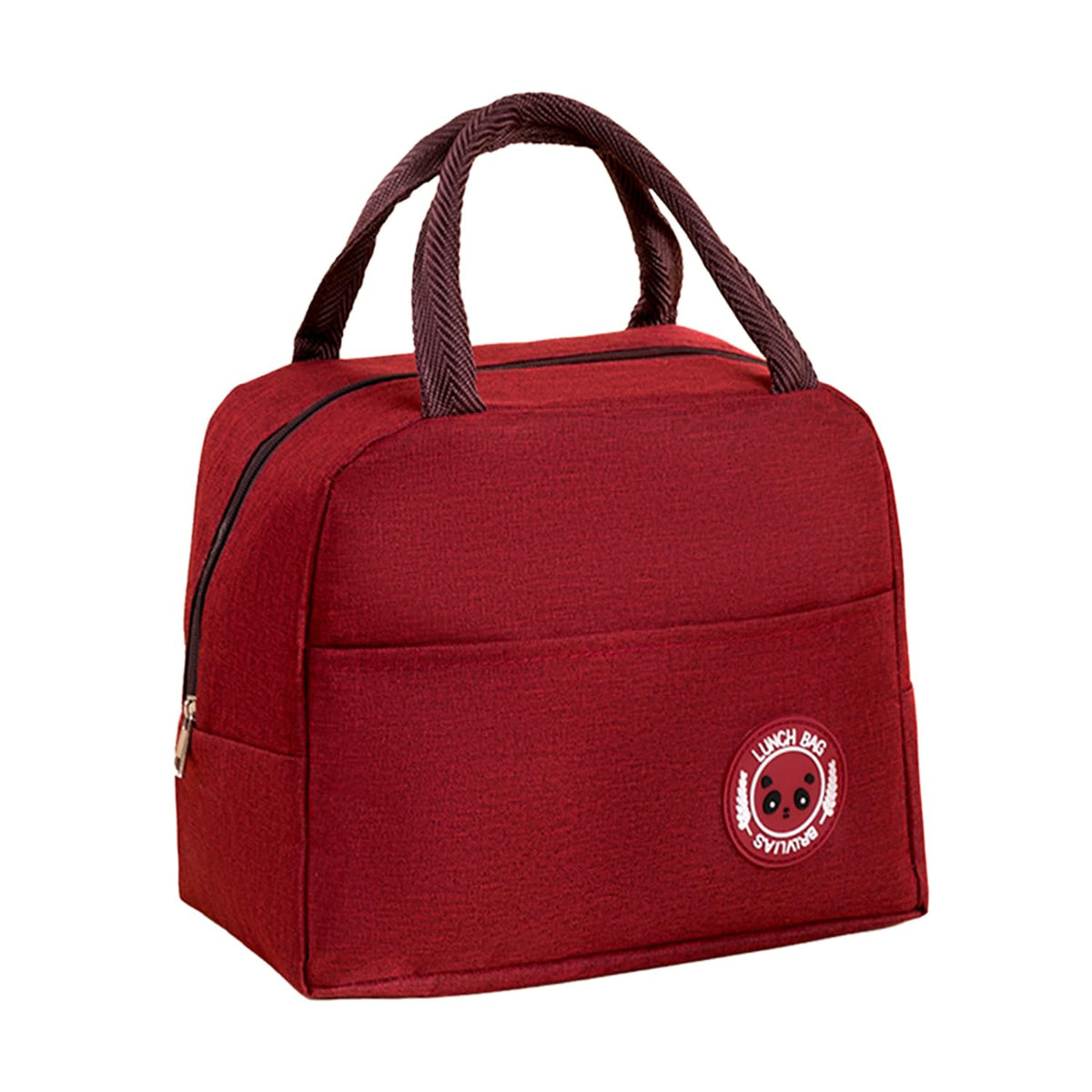Homestic Lunch Bag | Lunch Bag for Office | Lunch Bag for College | Reusable Lunch Bag | Lunch Bag for Adults | Tiffin Lunch Bag with Handle | Plain | LYN12-RED | Red
