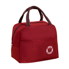 Homestic Lunch Bag | Lunch Bag for Office | Lunch Bag for College | Reusable Lunch Bag | Lunch Bag for Adults | Tiffin Lunch Bag with Handle | Plain | LYN12-RED | Red