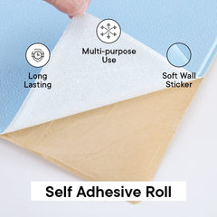Kuber Industries Soft Wall Sticker for Walls|Quirky Pattern & Self Adhesive Peel Wall Stickers|Easy to Peel, Stick & Remove DIY Wallpaper|Suitable on All Walls|Pack of 5 Sheets,70 cm X 70 cm
