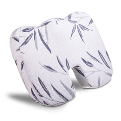 Kuber Industries Coccyx Cushion | Memory Foam Support Pillow | Seat Cushion for Tailbon| Pillow for Tailbon with Washable Cover | Coccyx Cushion with Logo | Seat for Relieve Pain|White